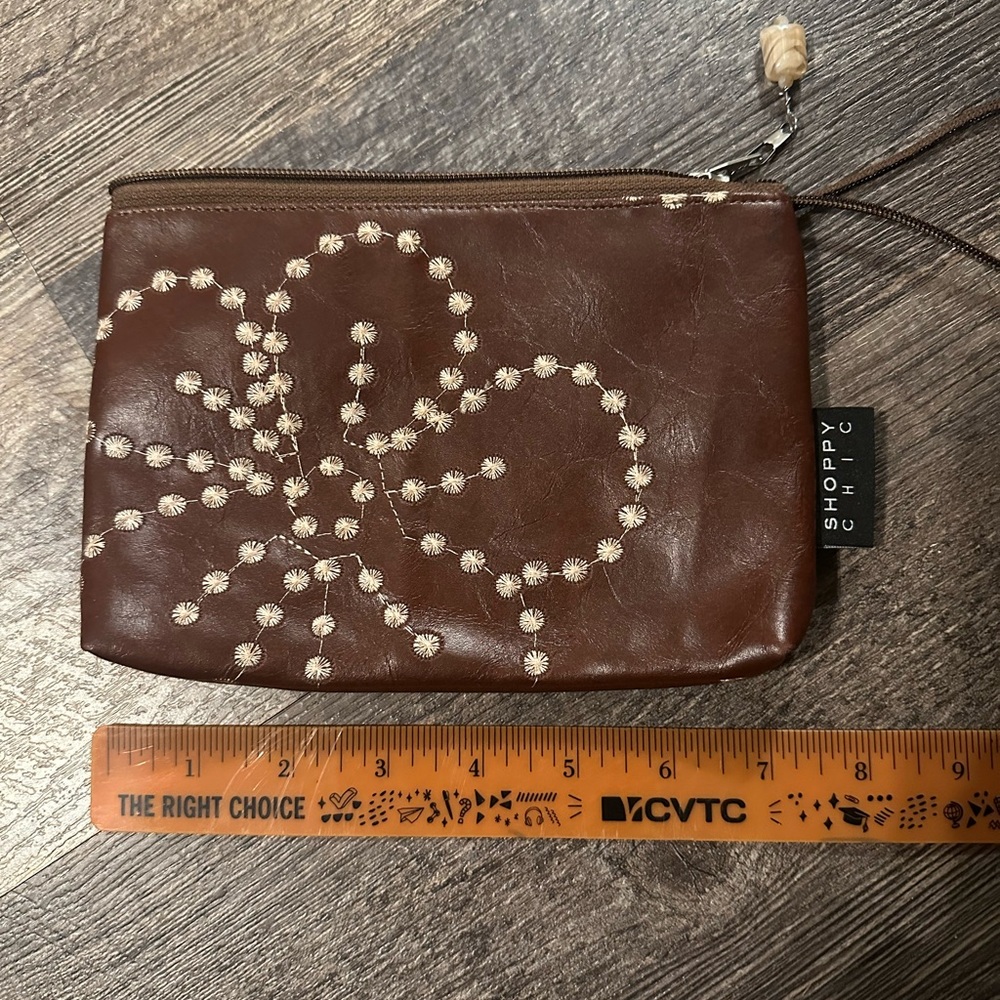 Cute brown wristlet-